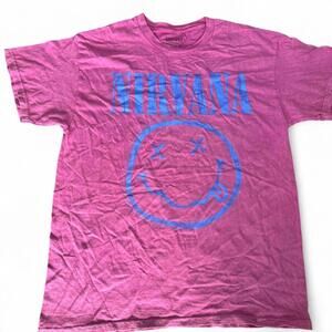 💖 NWOT NIRVANA L SMASHED FACE TEE 💖